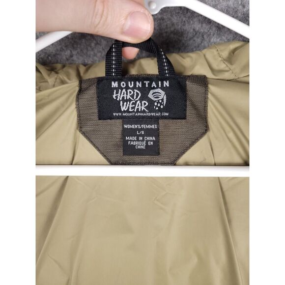 Mountain Hardwear Rain Jacket Women's Large Genevera Full Zip Hooded Waterproof - Picture 4 of 7